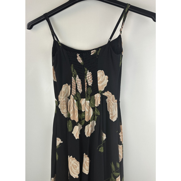 Reformation Rosehip Fit & Flare Floral Dress Lined Pockets Crepe Smocked Size 2 - Picture 8 of 11